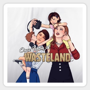 Beth & Odessa's Family Portrait (Square) Sticker